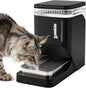 Gravity Cat Water Dispenser 6L with Stainless Steel Bowl, Automatic Water Bowl Dispenser for Cats, 1.6 Gallon Pet Waterer 100% BPA Free, Black