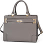 Stylish Pet Carrier Purse Leather Bag for Small Dogs Cats Puppy,Airline Approved Soft-Sided Carriers (Elephant Grey)