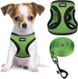 YIMEIS Dog Harness and Leash Set, No Pull Soft Mesh Pet Harness, Reflective Adjustable Puppy Vest for Small Medium Large Dogs, Cats (Grass Green, Small (Pack of 1)