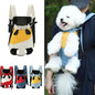 Lightweight Pet Backpack Carrier for Small Dogs & Cats - Easy-Fit Adjustable Straps, Basic Legs-Out Design, Durable for Daily Use (Fits Pets Under 15lb) (Yellow-White Color-Blocked, Medium)