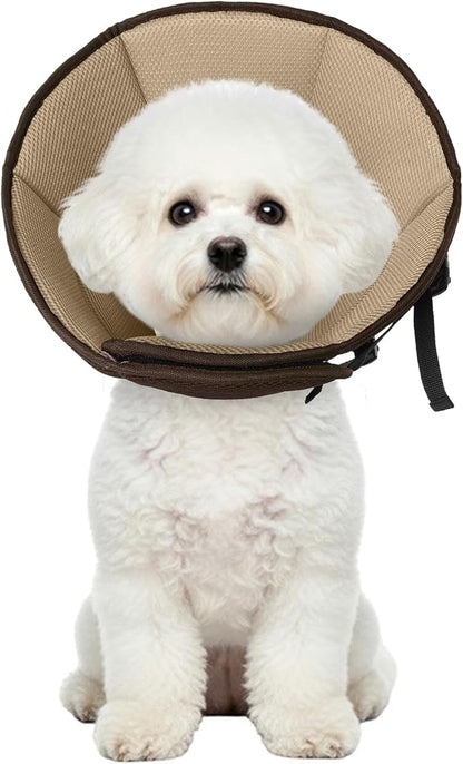 Dog Cone Collar Soft Cone for Medium Dogs After Surgery Adjustable Elizabethan Collar for Dogs to Stop Licking Wounds, Biting Stitches Professional Pet Recovery Cones E-Collar for Dog