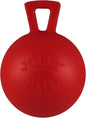 Jolly Pets Tug-n-Toss Heavy Duty Dog Toy Ball with Handle, 3 Inches/Mini, Red (403 RD)