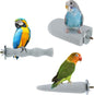 3PCS Bird Beak Grinding Stone, Natural Pumice Bird Parrot Cage Perch Stand Platform Foot Claws Trimmer Toys for Budgies, Parakeets, Cockatiels, Conures