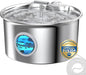 Cat Water Fountain Stainless Steel: 2.6L Cat Fountain for Drinking - Pet Water Fountain for Cats Indoor - Automatic Pet Water Dispenser Bowl - Best Auto Feeding Supplies Gift for Small Dog Large Kitty