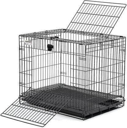 MidWest Homes for Pets Small Wabbitat Rabbit Cage, Grid Mesh Floor, Removable Tray, Top & Front Door Access, Rust Resistant Finish, No Tools Required