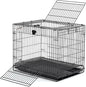 MidWest Homes for Pets Small Wabbitat Rabbit Cage, Grid Mesh Floor, Removable Tray, Top & Front Door Access, Rust Resistant Finish, No Tools Required
