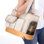 Dog Carrier, Cat Carrier, Pet Carrier, Foldable Waterproof Premium PU Leather Oxford Cloth Dog Purse, Portable Tote Bag Carrier for Small to Medium Cats and Small Dogs