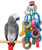 Fatty Bagel Cascade 24Pcs Bird Toys for Parrots Durable Cardboard Chewing Shredding Foraging 1.75“ for Medium & Large Parrot Amazons Mini Macaws African Greys Cockatoos Eclectus Senegal