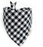 Christmas Plaid Dog Bandana with Button, Fall Dual Layer Scarf Soft Cotton Triangle Bib Girls and Boys Kerchief Adjustable Accessories for Small Medium Large Extra Large Dog Puppy Pet Cat