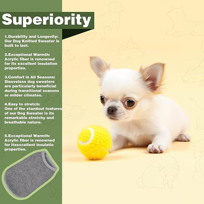 Cozy and Functional Dog Shirts for Small Puppies: Stretchable White Attire with Easy-On Design, Ideal for Chihuahuas and Yorkies - Enhance Comfort and Playfulness on Chill Days XX-Large