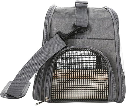 Bird Travel Carrier Portable Parrot Carry Transport Bag with Stand Perch and Tray Breathable Travel Cage for Cockatiel Parakeet Small Bird