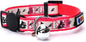 Pawtitas Glow in The Dark Cat Collar with Breakaway Safety Buckle & Bell Adjustable Kitten Collar, Pink