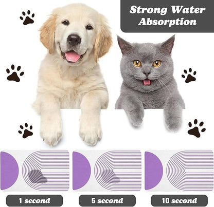 Dog Food Mats for Floors Waterproof, Cat Water Bowl Mats Pet Feeding Absorbent Mat Placemats for Food and Water Bohemia 24 * 32 inch