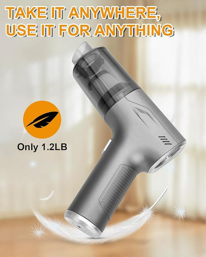 Car Handheld Vacuum Cordless 4 in 1, 20000PA Car Vacuums Cleaner Portable Brushless Motor High Power Suction, Mini Hand Held Dust Busters Rechargeable with Multi Accessories for Home/Pet
