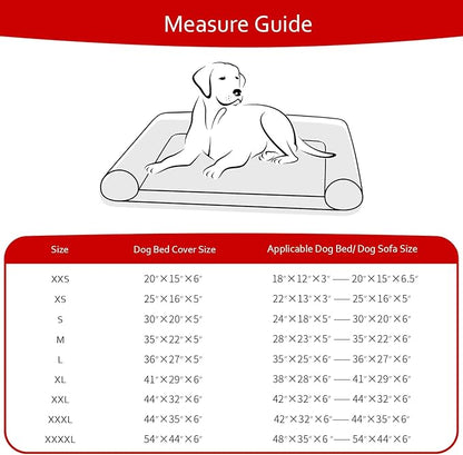 Waterproof Dog Bed Covers Replacement Washable Pet Hair Easy to Remove, Noiseless Quilted Puppy Pet Bed Cover Lovely Black Star Print 20x30 Inches, for Dog/Cat, Cover Only
