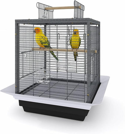 Garvee Small Bird Cage with Playground Stand, 20 Inch High Travel Bird Cage for Parrot, Parrot Carrier for Parakeet, Cockatiels, Budgies Medium Small Sized Birds