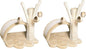 TRIXIE Tavira 15.4-in Cat Tree for Kittens, Sisal Cat Scratcher, Soft Plush-Cover Surfaces, 3 Dangling Cat Toys, Beige (Pack of 2)