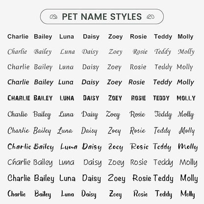 Dog Tags Personalized for Pets - YEHANTI Personalized Dog Tags with Dog Paw, Durable Stainless Steel Pet ID Tags for Small Large Dogs Cats, Custom Dog Name Tags Engraved on Both Sides (Round)