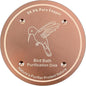 1 Pcs Copper Disc for Bird Bath | 99.99% Pure Copper Plate & Birdbath Disk | 0.6mm Thick Reinforced Design | Maintains Clean Water Naturally | Fits All Birdbath Bowls Year-Round (Bird Style 4)