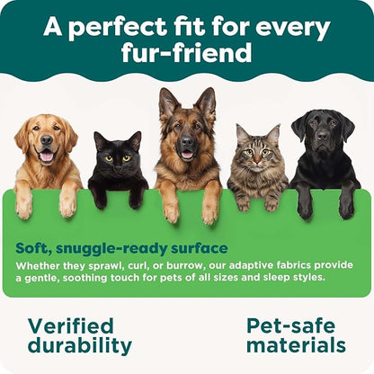 FurHaven Waterproof Blanket & Furniture Protector Cover with Non-Slip Backing, Machine Washable, Jumbo/King, Quilted Twill, Gray