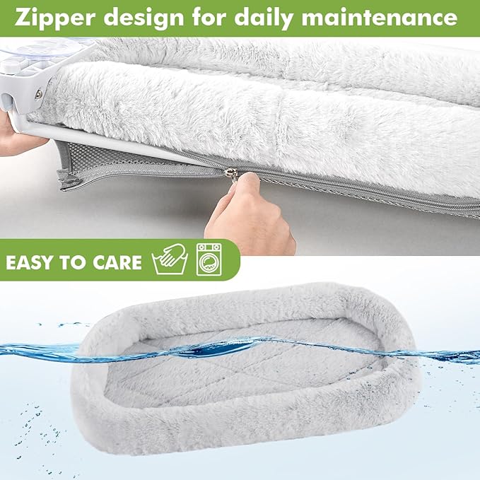 2PC Cat Window Perch with Bolster Foldable Cat Hammock Cushion Bed for Window with Metal Frame, Large Suction Cups Cordless Window Resting Seat for Indoor Cats (Cushion Bed, 2PC)