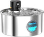 Cat Water Fountain Wireless Cordless: Cat Fountain Battery Operated - Stainless Steel Pet Water Fountain Rechargeable - 108oz/3.2L Automatic Cats Fountains for Drinking with Motion Sensor - Cats & Dog