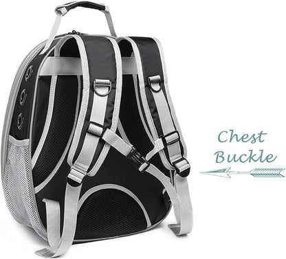 Bubble Cat Carrier Backpack, Transparent Pet Carrier Backpack for Small Puppy and Bunny, Space Capsule Bubble Cat Backpack Carrier, Airline Approved Waterproof Green Pet Backpack for Small Dog