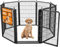 Dog Fence Outdoor Pens Outside,Portable Dog Play Pen 40" H 8 Panels Pet Playpen Exercise Pens for Puppys Small Medium Large Dogs RV Camping Yard Garden Indoor Wide Gate