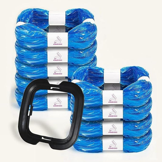 9 pcs Universal Cat Litter Refills Bag Litter Refills Compatible with Your Litter Refill Cartridge for Litter Genie +（Disposable Cap Included）