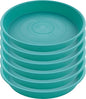6 Pack of 12 inch Plant Saucer, Heavy Duty Plastic Plant Saucer 12" Round, Durable Plant Tray for Pots, Plant Saucers for Indoors, Plant Trays for Planter (12", Teal)