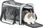 19 x 12 x 12 Large Cat Car Carrier – Roomy Escape-Proof Cat Car Seat for Safe Driving, Lockable Zippers & Safety Tether, Soft-Sided Travel Carrier for Road Trips & Vet Visits