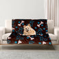 Dog Blanket for Small Dogs Washable-Soft Fluffy Puppy Blanket with Premium 300GSM Coral Fleece,Cozy Calming Cat Blankets for Indoor Cats for Kitten Doggy,Coffee,43x30IN