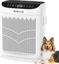 Air Purifiers for Home Large Room up to 3000 Ft², ZXBEER HEPA Double-Sided Air Purifier with Washable Filter, PM2.5 Air Quality Sensor, Aroma, 20dB Sleep Mode, Air Cleaner for Pets Bedroom (White)