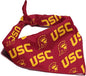 USC Trojans Officially Licensed Bandana for Dogs and Cats | Fits Pets Great Gift Idea | Easy-to-Tie (Small, 13")