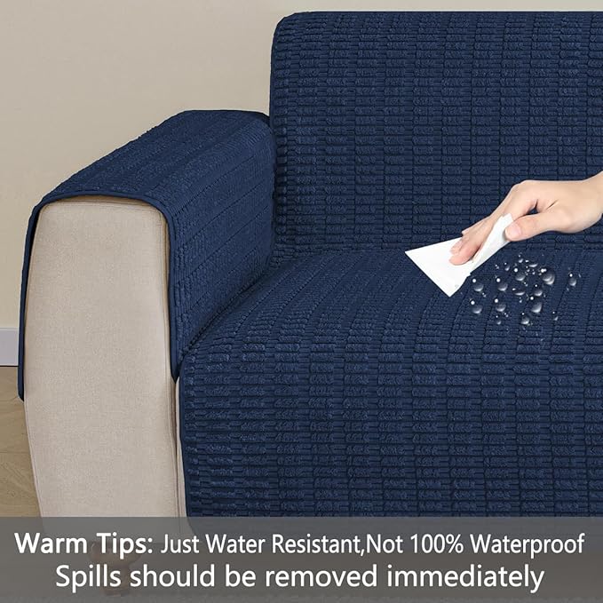 Muamar Dog Bed Cover Sofa Protector,Anti Slip Waterproof Sofa Covers for Living Room Couch Covers,Sofa Mat,Seat Cover, Dog Mat,Pet Pad for Furniture 1 Piece (30x82 inch, Dark Blue)