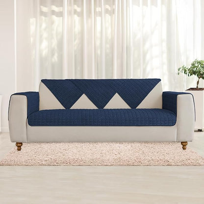 Muamar Dog Bed Cover Sofa Protector,Anti Slip Waterproof Sofa Covers for Living Room Couch Covers,Sofa Mat,Seat Cover, Dog Mat,Pet Pad for Furniture 1 Piece (30x82 inch, Dark Blue)