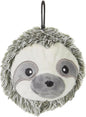 Pet Lou 4 Inch EZ Squeaky Sloth Ball Dog Plush Toy, Stuffing-Free Soft Plush, Durable Bouncy Squeaker Ball, Floats in Water, Small & Medium Breed Chew Toys