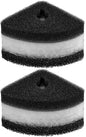 Pawfly 6 Pcs Replacement Filter Pads for 10-30 Gallon Corner Bio Sponge Filter, Aquarium Filter Media Sponge, White Black Bio Foam for Fish Tank Water Filtration