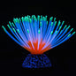Uniclife Aquarium Imitative Green Sea Urchin Ball Artificial Silicone Ornament with Glowing Effect for Fish Tank Landscape Decoration