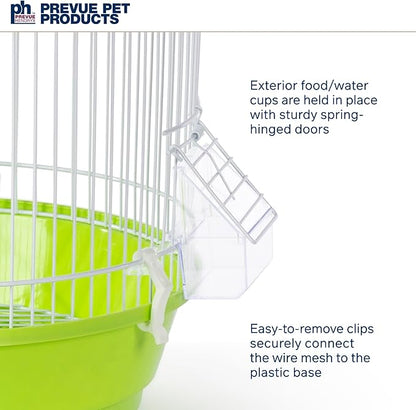Prevue Hendryx SP31999G Classic Round Bird Cage, Green,1/2"