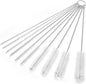 CiaraQ Bottle Cleaning Brushes, 9.8 Inch Nylon Tube Brush Set, Cleaner for Narrow Neck Bottles Cups with Hook, Set of 10pcs