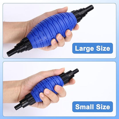 fishkeeper Siphon Ball Pump Head Replacement – Compatible with FK018 and Most Manual Aquarium Gravel Cleaners, 80GPH High Pressure Quick Start Vacuum Pump for Easy Water Change (Small)