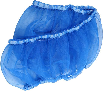 Ventilated Nylon Bird Cage Cover,Bird Cage Seed Catcher Large Size Bird Cage Mesh Cover Protector for Round Square Cages (Blue)
