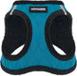 Best Pet Supplies - All Weather Plush, Reflective, No Pull Harness for Small, Medium Dogs, Cats - Secure with Hook & Loop Fastener, Buckle, Double D-Rings - Turquoise Plush, S
