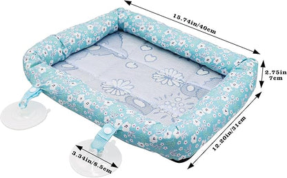 Bearded Dragon Travel Carrier, Lizard Car Hammock, Small Animal Carrier Bed, Suitable for Small Animals Hamster Chinchilla Rat Bird Bearded Dragon Lizard Kitty
