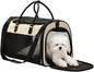 PET MARVEL Cat Carrier Soft Sided Large for Pet Dogs up to 25 Lbs, Airline Approved Mesh Pet Travel Bag, Breathable Bite-Resistant Fabric with Removable Washable Mat