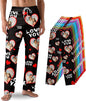 Custom Pajama Pants with Face customized PJ Pants Christmas Valentine gifts for Men Women
