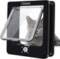 CEESC Medium Cat Door for Interior/Exterior Door, Weatherproof, Black, Rotary 4 Way Locking Pet Door for Cats & Dogs with Circumference < 15.75", Upgraded Version