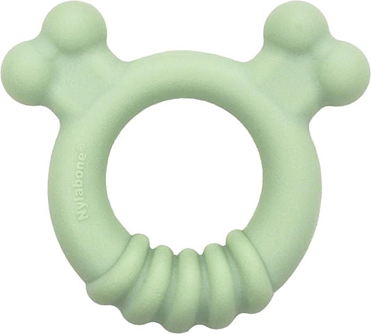 Nylabone Sensory Material Soothing Puppy Chew Toy Ring, Toys for Teething Puppies, Chicken Flavor, Small - Up to 25 lbs, 1 Count