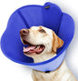 Upgraded Dog Cone Collar for Large Medium Dogs, Soft Dog Cone with Double-Layer Design, Adjustable Pet Recovery Collar for Dogs After Surgery, Elizabethan Collar (L, Blue)